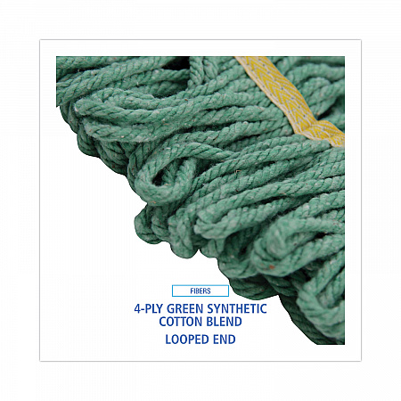 Super Loop Wet Mop Head, Cotton/Synthetic Fiber, 5