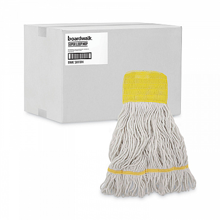 Super Loop Wet Mop Head, Cotton/Synthetic Fiber, 5