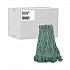 Narrowband Looped-End Mop Head, Premium Standard Head, Cotton/Rayon Fiber, Medium, Green, 12/Carton (502GNNB)