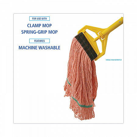Super Loop Wet Mop Head, Cotton/Synthetic Fiber, 5