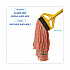 Super Loop Wet Mop Head, Cotton/Synthetic Fiber, 5