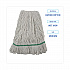 Narrowband Looped-End Mop Head, Premium Standard Head, Cotton/Rayon /Synthetic Fiber, Medium, White (502WHNB)