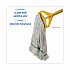 Narrowband Looped-End Mop Head, Premium Standard Head, Cotton/Rayon /Synthetic Fiber, Medium, White (502WHNB)