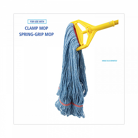 Super Loop Wet Mop Head, Cotton/Synthetic Fiber, 1