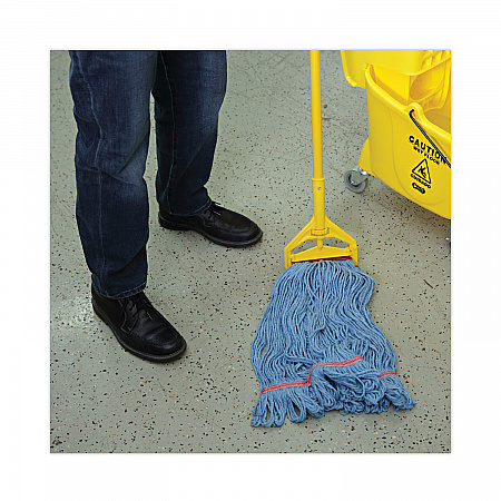 Super Loop Wet Mop Head, Cotton/Synthetic Fiber, 1