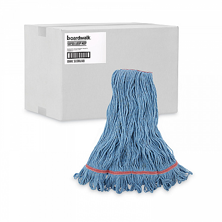 Super Loop Wet Mop Head, Cotton/Synthetic Fiber, 1