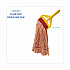 Super Loop Wet Mop Head, Cotton/Synthetic Fiber, 5
