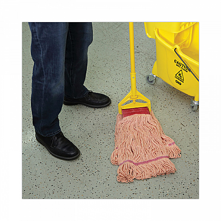 Super Loop Wet Mop Head, Cotton/Synthetic Fiber, 5
