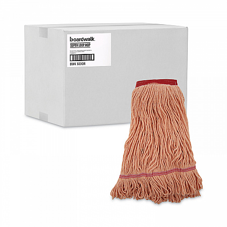 Super Loop Wet Mop Head, Cotton/Synthetic Fiber, 5