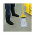 Floor Finish Mop Head, Wide, Rayon/Polyester, Medium, White/Blue Stripes, 12/Carton (552)