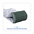 Floor Finish Mop Head, Wide, Rayon/Polyester, Medium, White/Blue Stripes, 12/Carton (552)