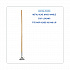 Quick Change Metal Head Wooden Mop Handle, Junior, 54