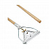 Quick Change Metal Head Wooden Mop Handle, Junior, 54