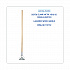 Screw Clamp Metal Head Wooden Mop Handle, #20+, 62