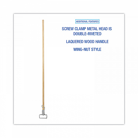 Spring Grip Metal Head Mop Handle for Most Mop Heads, 60