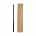 Fiberglass Broom Handle, Nylon Plastic Threaded End, 1