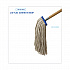 Cut-End Lie-Flat Wet Mop Head, Cotton, 16 oz, White, 12/Carton (716CCT)