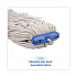 Cut-End Lie-Flat Wet Mop Head, Cotton, 16 oz, White, 12/Carton (716CCT)