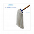 Cut-End Lie-Flat Wet Mop Head, Rayon, 16 oz, White, 12/Carton (716RCT)