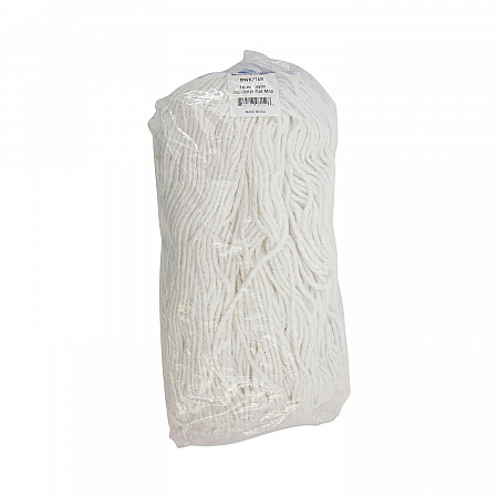 Cut-End Lie-Flat Wet Mop Head, Rayon, 16 oz, White, 12/Carton (716RCT)