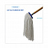 Cut-End Lie-Flat Wet Mop Head, Rayon, 16 oz, White (716REA)