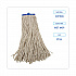 Mop Head, Economical Lie-Flat Head, Cotton Fiber, 20 oz, White, 12/Carton (720C)