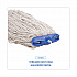 Mop Head, Economical Lie-Flat Head, Cotton Fiber, 20 oz, White, 12/Carton (720C)