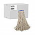 Mop Head, Economical Lie-Flat Head, Cotton Fiber, 20 oz, White, 12/Carton (720C)
