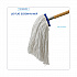 Mop Head, Economical Lie-Flat Head, Rayon Fiber, 20 oz, White, 12/Carton (720R)