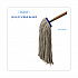 Cut-End Lie-Flat Wet Mop Head, Cotton, 24 oz, White, 12/Carton (724CCT)