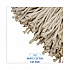 Cut-End Lie-Flat Wet Mop Head, Cotton, 24 oz, White (724CEA)