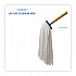 Cut-End Lie-Flat Wet Mop Head, Rayon, 24 oz, White, 12/Carton (724RCT)