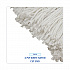 Cut-End Lie-Flat Wet Mop Head, Rayon, 24 oz, White, 12/Carton (724RCT)