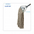 Mop Head, Economical Lie-Flat Head, Cotton Fiber, 32 oz, White, 12/Carton (732C)