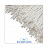 Mop Head, Economical Lie-Flat Head, Rayon Fiber, 32 oz, White, 12/Carton (732R)