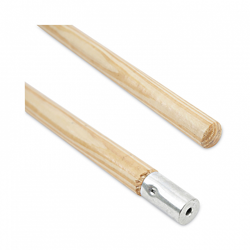 Lie-Flat Screw-In Mop Handle, 1.13" dia x 54", Natural (833)