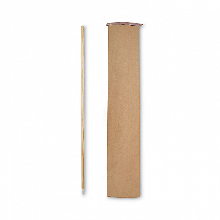 Lie-Flat Screw-In Mop Handle, 1.13" dia x 54", Natural (833)