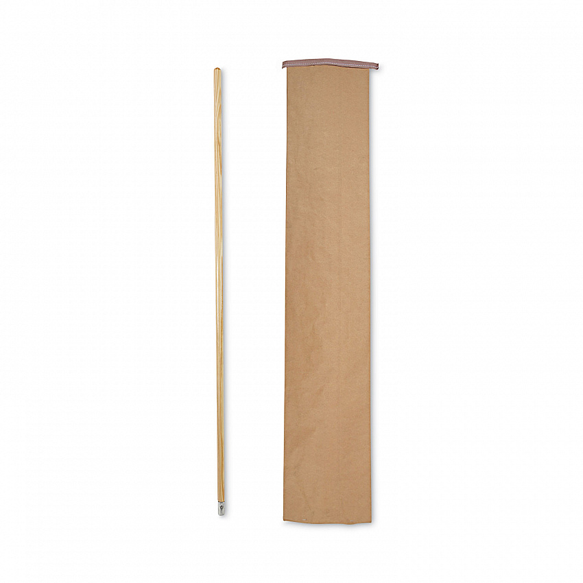 Lie-Flat Screw-In Mop Handle, 1.13" dia x 60", Natural (834)