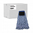 Mop Head, Loop-End, Cotton with Scrub Pad, Medium, 12/Carton (902BL)