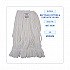 Mop Head, Looped, Enviro Clean With Tailband, Cotton/Synthetic, Medium, White, 12/Carton (8002)