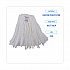Nonwoven Cut End Edge Mop, Rayon/Polyester, #20, White, 12/Carton (BW2020)