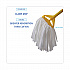 Nonwoven Cut End Edge Mop, Rayon/Polyester, #20, White, 12/Carton (BW2020)