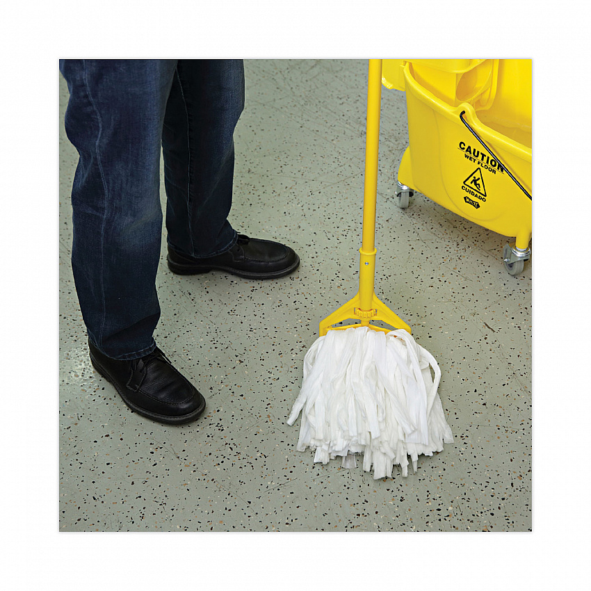 Nonwoven Cut End Edge Mop, Rayon/Polyester, #20, White, 12/Carton (BW2020)