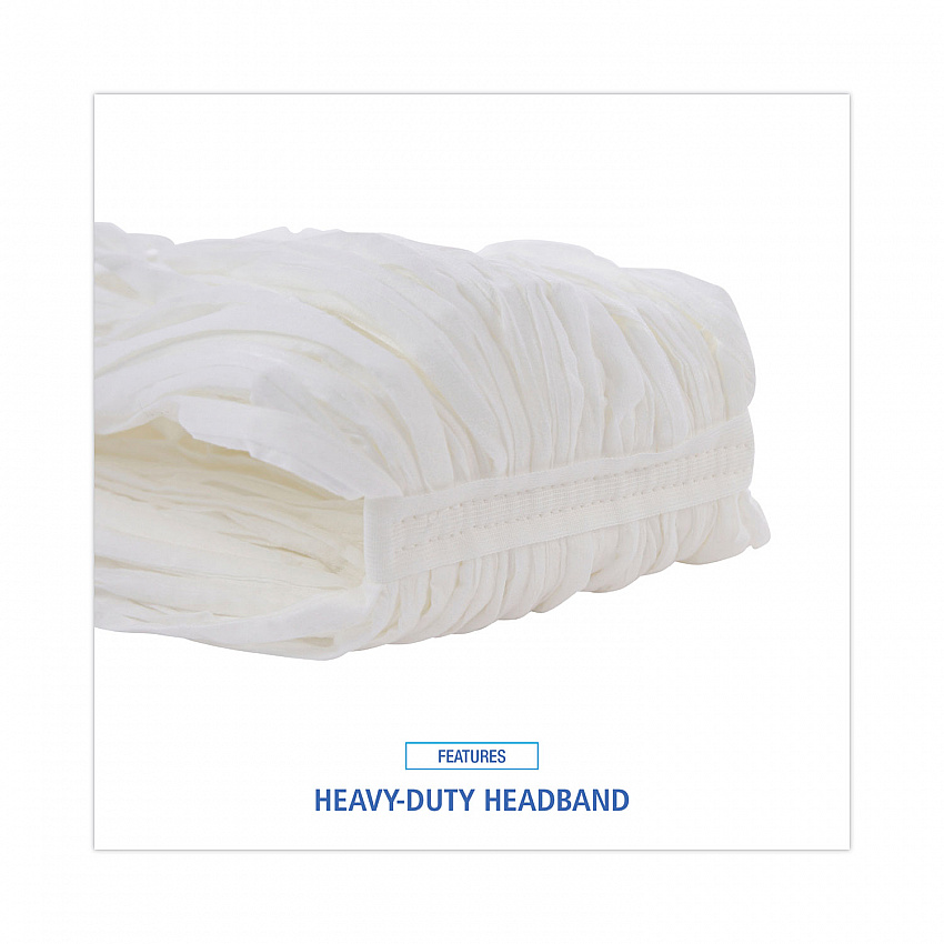 Nonwoven Cut End Edge Mop, Rayon/Polyester, #20, White, 12/Carton (BW2020)