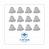 Nonwoven Cut End Edge Mop, Rayon/Polyester, #20, White, 12/Carton (BW2020)