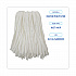 Nonwoven Cut End Edge Mop, Rayon/Polyester, #24, White, 12/Carton (BW2024)
