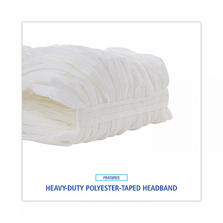 Nonwoven Cut End Edge Mop, Rayon/Polyester, #24, White, 12/Carton (BW2024)