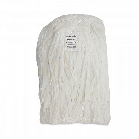 Nonwoven Cut End Edge Mop, Rayon/Polyester, #24, White, 12/Carton (BW2024)