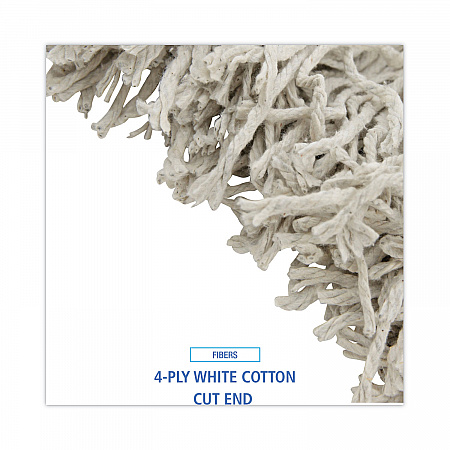 Cotton Mop Head, Cut-End, #32, White, 12/Carton (CM02032S)
