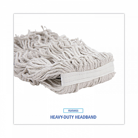 Cotton Mop Head, Cut-End, #32, White, 12/Carton (CM02032S)